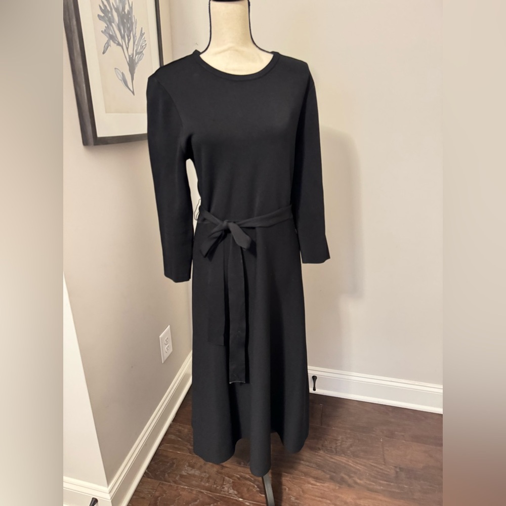 Eliza J Black Long Sleeve Dress